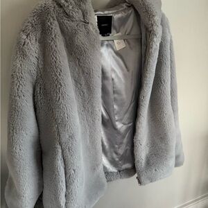 Faux Fur Gray Jacket